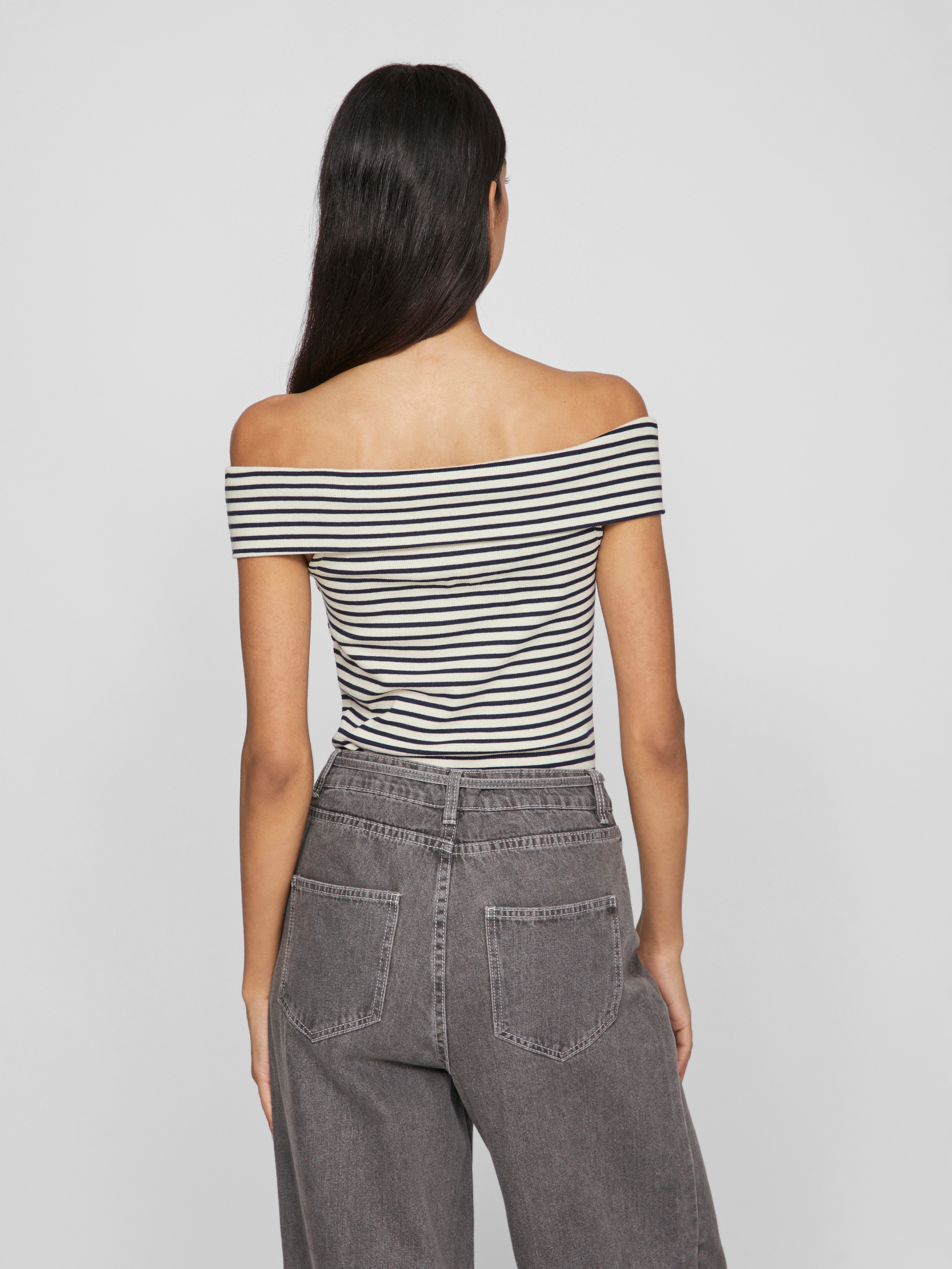 Visalja off-shoulder top - Cloud Dancer